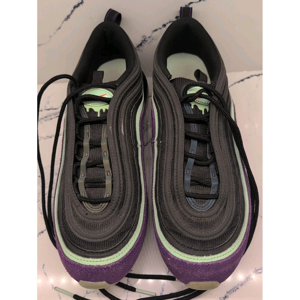 Nike Air Max 97 Halloween Slime Purple Men's Shoes Sneakers Size 9 - Picture 2 of 9